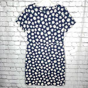 Old Navy Daisy Floral Navy Blue Dress Women's Size Large NWT